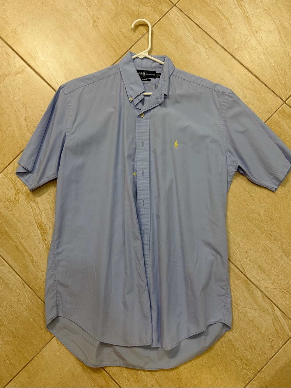 Ralph Lauren Light Blue Short-Sleeve Button-Down Shirt